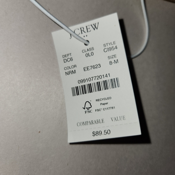 J Crew Nude Emma Rhinestone Mesh Slide Sandals  Size 8M - Picture 4 of 4